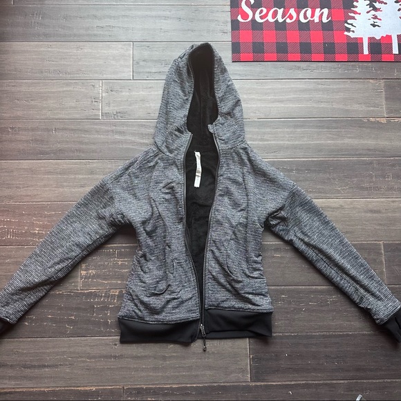 Lululemon fuzzy zip up - Picture 2 of 4